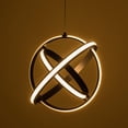 thumbnail image 3 of Modern LED Pendant Light, Contemporary Dimmable Chandeliers, Adjustable Circle 3 Rings Ceiling light, Creative 3000K Pendant Light Fixtures for Dining Room Bedroom Kitchen Island Hall, 3 of 7
