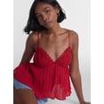 thumbnail image 4 of No Boundaries Pleated Babydoll Tank Top, Women’s XXS-XXL, 4 of 5