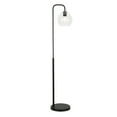 thumbnail image 2 of Evelyn&Zoe Harrison Arc Floor Lamp with Glass Shade, Blackened Bronze/Clear, 2 of 13