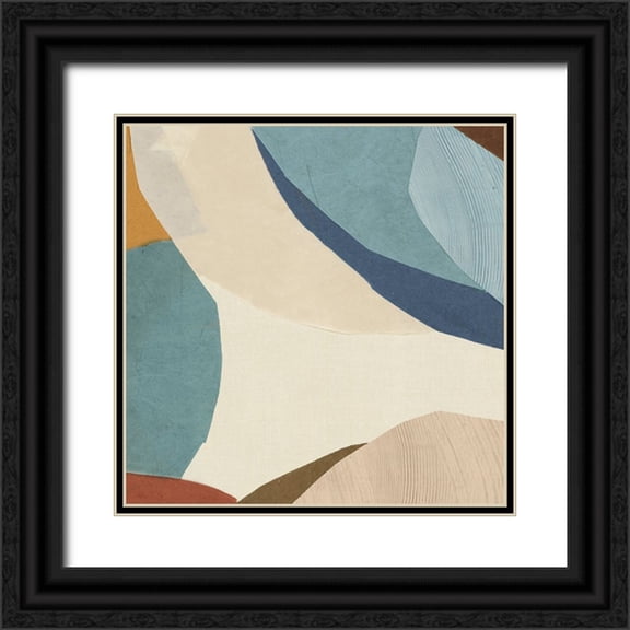 PI Studio 12x12 Black Ornate Wood Framed with Double Matting Museum Art Print Titled - Puzzle Coutout II