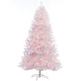 thumbnail image 1 of Puleo International  7.5 ft. Pre-Lit Northern Fir Shiny White Tree Artificial Christmas Tree with 600 Clear Lights, 1 of 5