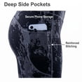 thumbnail image 4 of NELEUS Womens Yoga Leggings for Workout High Waist Ankle Length Tie-Dye Printed with Two Pockets,Splinter Print,US Size L, 4 of 8