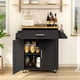 thumbnail image 2 of Isla de Cocina Madera Carrito de Almacenamiento con Estante Ajustable, 2 of 10