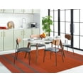 thumbnail image 3 of SAFAVIEH Montauk Jobeth Striped Cotton Area Rug, Orange/Red, 8' x 8' Square, 3 of 6