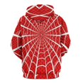 thumbnail image 3 of Red Spider Web Black Cartoon 3D Print Hoodie Men Women Autumn Thin Pullover Sweatshirt Vintage Streetwear Tops, 3 of 6