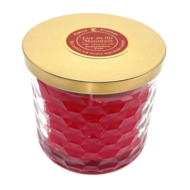 Circle E Candles, Fire on the Mountain Scent, Medium Size Jar Candle