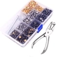 thumbnail image 2 of 480 Sets of Leather Rivets Double Cap Rivet 3 Sizes 4 Colors with 4 Fixing, 2 of 7