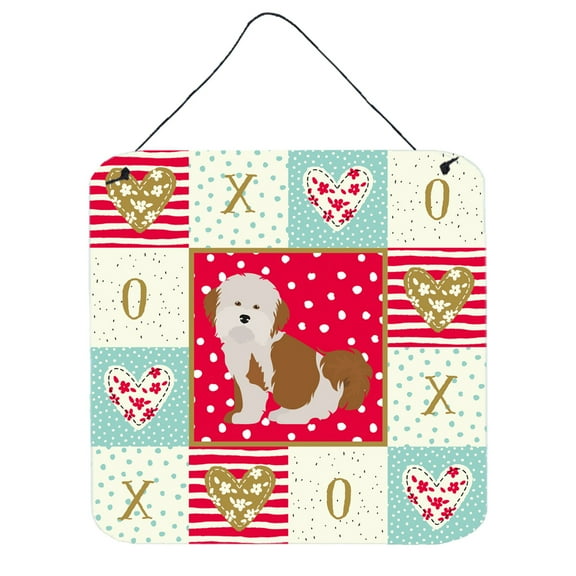 Havanese 2 Love Wall or Door Hanging Prints Red