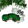 thumbnail image 4 of Personalized Race Car Ornament - Nascar Ornaments, Matchbox Ornaments, Dirt Track Racing Ornament, Racer Ornament, Hot Wheel Ornament, Formula 1 - Green Race Car - Free Customization, 4 of 10