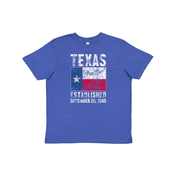 Inktastic Established December 29, 1845 Texas Flag Youth T-Shirt