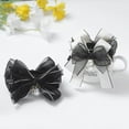 thumbnail image 3 of Miangastore Assorted Color Pearl Hair Clips with Bow Design for Decor Fabric and Pearl Material Fits Most 2pcs, 3 of 8