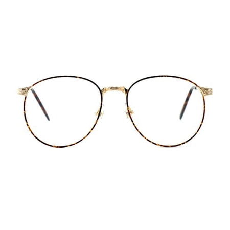 Fashion Optical Company Designer Reading Glasses E788 in Gold & Amber 51mm with Case +1.00