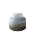 thumbnail image 1 of homeroots home decor 397522 9" Ocean Wave Colored Bubble Glass Rounded Square Glass Vase, 1 of 1
