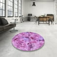 thumbnail image 4 of Ahgly Company Machine Washable Indoor Rectangle Transitional Violet Purple Area Rugs, 7' x 10', 4 of 7