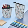 thumbnail image 4 of Xecao Winter Gnome And Snowman Print Telescopic Pencil Bag Pen Holder Pop Up Stationery Case Stand-up Retractable Transformer Bag Standing Organizer, 4 of 6
