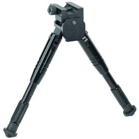 Caldwell Prone Bipod, Attaches to Picatinny Rail, Fits AR Rifles, Black