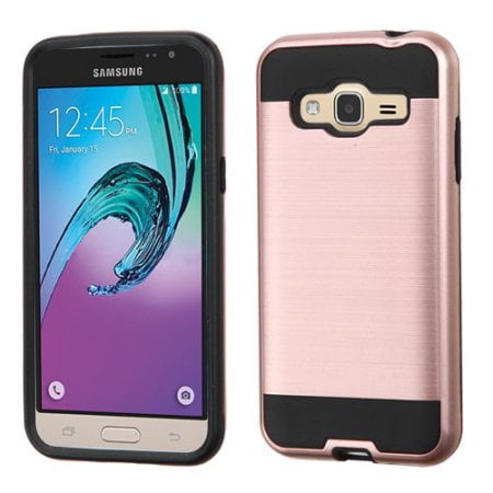Samsung Galaxy J3V, J3, Sky, Sol, Express Prime, Amp Prime Case - Wydan Brushed Metal Texture