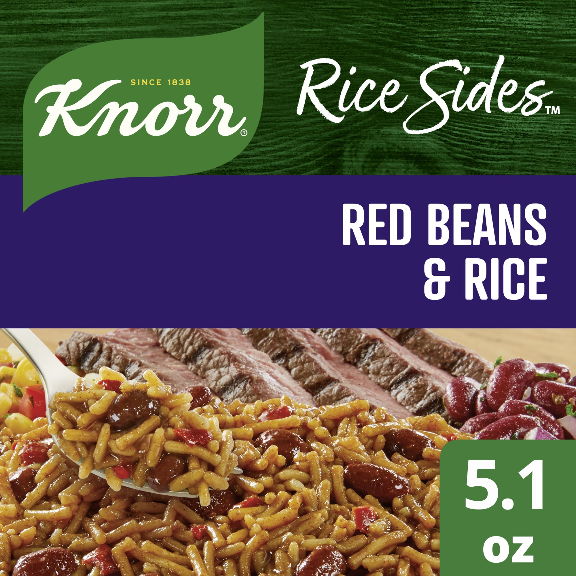 Knorr Rice Sides Red Beans & Rice, Cooks in 7 Minutes, 5.1 oz