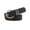 Black, variant on HUANLEDASH Women Belt Solid Color Wide Anti-break Adjustable Multi Small Holes Match Clothes Alloy Buckle Smooth Dress Waistband Clothes Accessory