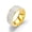14K Gold-Plated, variant on 14K Gold Plated Cubic Zirconia Ring Unisex Size 9