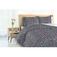 thumbnail image 3 of Ambesonne Spring Season Down Alternative Quilt Comforter, Romantic Tulip Flower, King, Cadet Blue Dark Pink, 3 of 5