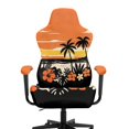 thumbnail image 2 of HELLHERO Tropical Palm Tree 4 Pack Computer Chair Cover with Armrest Covers for Gamer, Non Slip Spandex Gaming Chair Covers with Armchair Slipcovers for Bedroom, 2 of 10