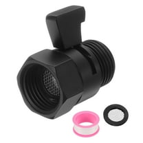 Brass Chrome G1/2" Shower Control Valve Water Pressure Regulator with PTFE Tape (Black, 38mm/1.5")