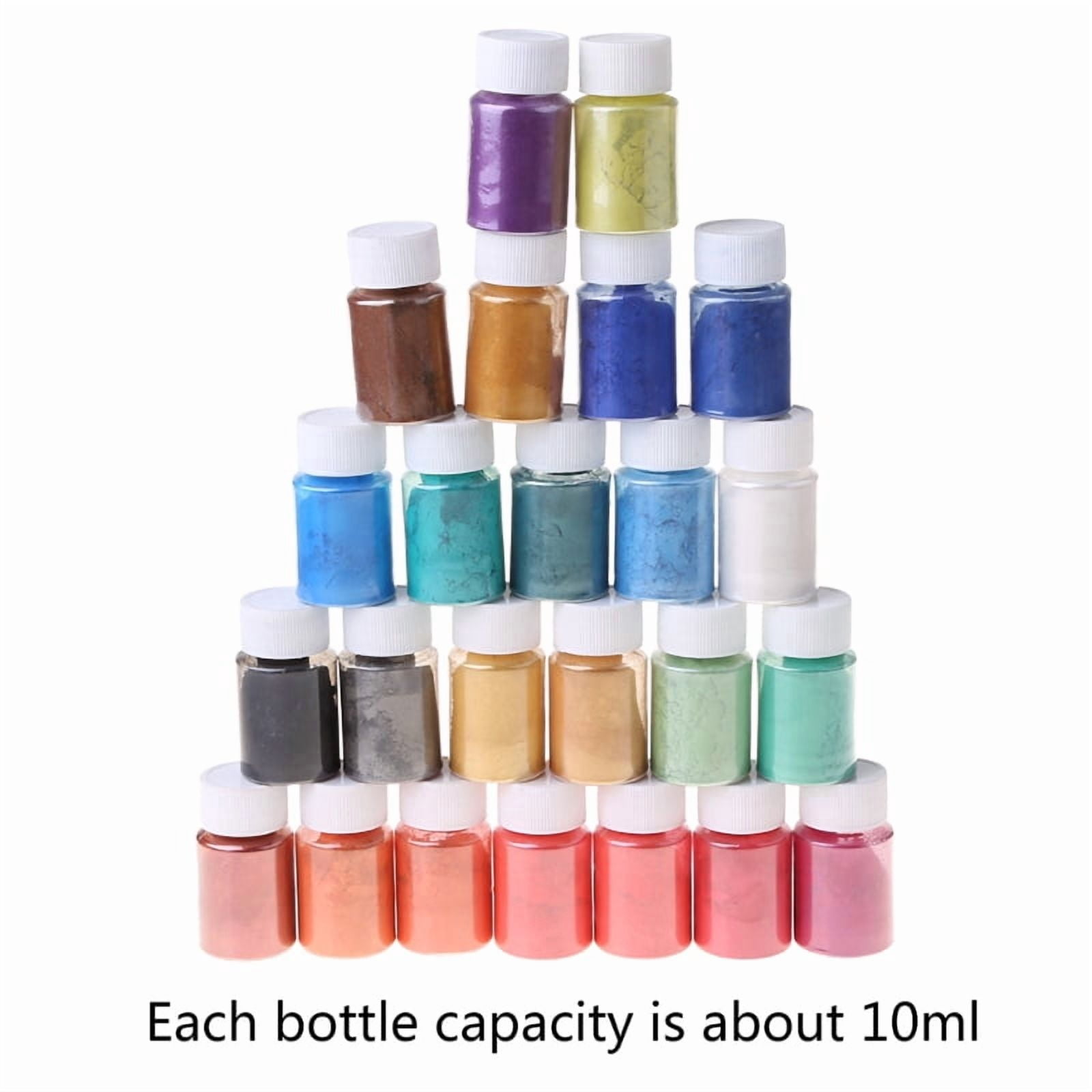 24 Colors Pearlescent Natural Mica Mineral Powder Epoxy Resin Dye Pearl Pigment