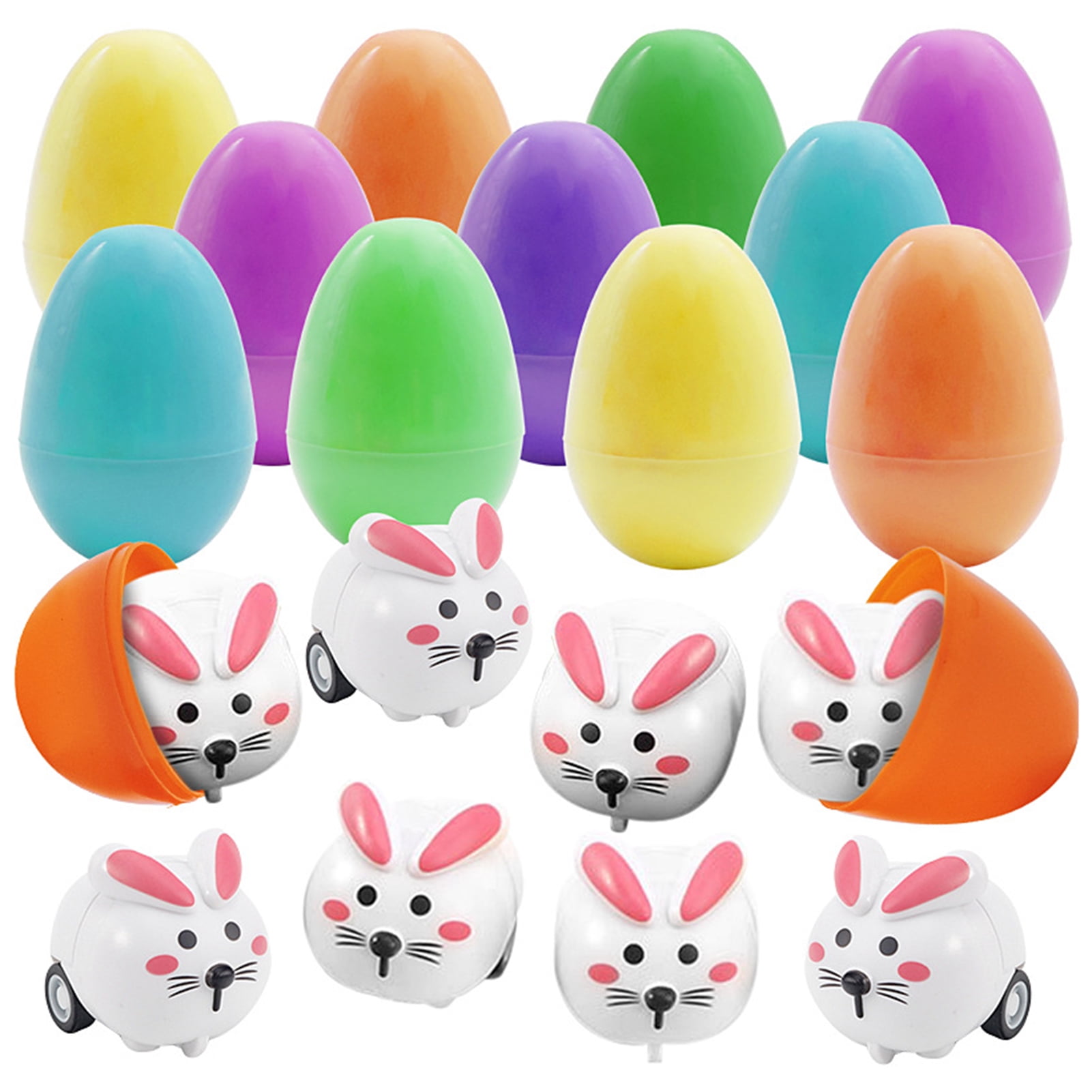 Complete Easter Egg Hunt Kit Fun Props & Colourful Surprise Eggs For Kids 