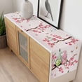 thumbnail image 4 of Happy Easter Table Runner - 120 Inch Long, Kitchen Dining Table Runner Dresser Scarves, Pink Spring Gnomes Eggs Flower Branch Rabbit Farmhouse Decor for Coffee Tables Wedding Party Banquet, 4 of 8