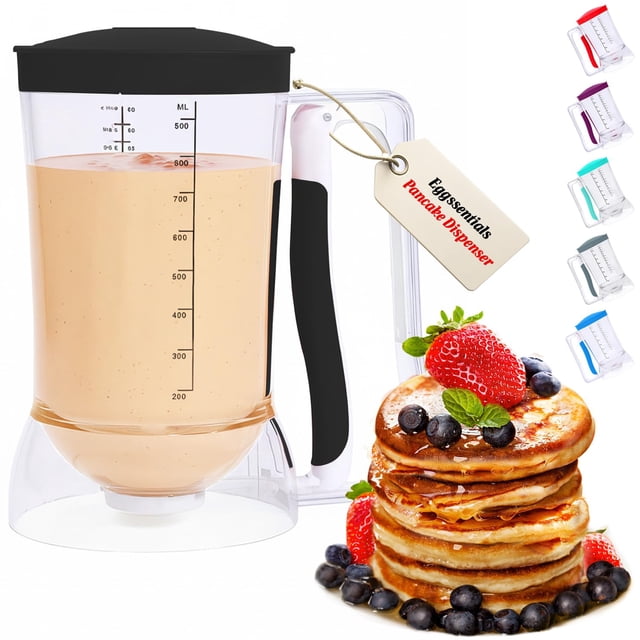 Dispensador de Masa para Panqueques Eggssentials con Mango para Exprimir, Sin Desorden