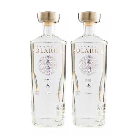 Duo Pack Tequila Ultra Premium Solarum Blanco 750 Ml Solarum Tequila Blanco