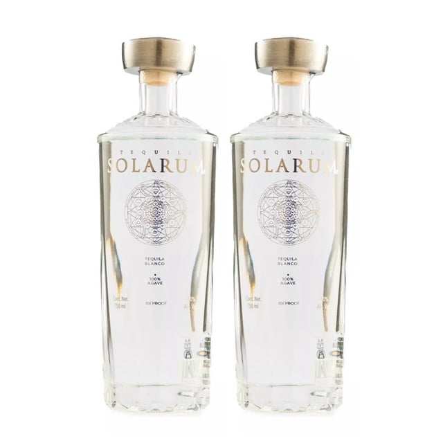 Duo Pack Tequila Ultra Premium Solarum Blanco 750 Ml Solarum Tequila Blanco