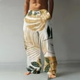 thumbnail image 2 of WEAIXIMIUNG Salopette Homme Ajustée Mode Décontractée Homme Imprimé Léopard 3D Numérique Pantalon Droit Décontracté Style Trois, 2 of 5