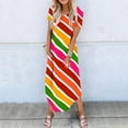 thumbnail image 2 of KBODIU Women's Casual Loose Sundress Long Dress Sleeveless Split Maxi Dresses Summer Beach Dress with Pockets, 2 of 5