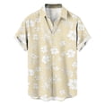 thumbnail image 4 of Iyufng Summer Shirts for Men Short Sleeve Hawaiian Shirts Printed Casual Beach Shirts, 4 of 8