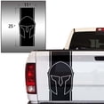 thumbnail image 2 of Spartan Helmet Decal Gladiator Sticker Truck Tailgate Vinyl Decal Compatible with Most Pickup Trucks Rear Graphic (11" x 25", Black), 2 of 8
