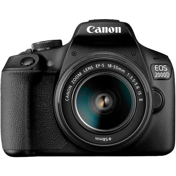 Canon EOS 2000D / Rebel T7 24.1MP CMOS 1080p DSLR Camera + EF-S 18-55mm F/3.5-5.6 Lens (Intl Model)