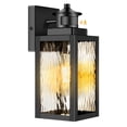 thumbnail image 1 of Lámpara de pared exterior Brightever con sensor de movimiento, metal negro, 1 of 7