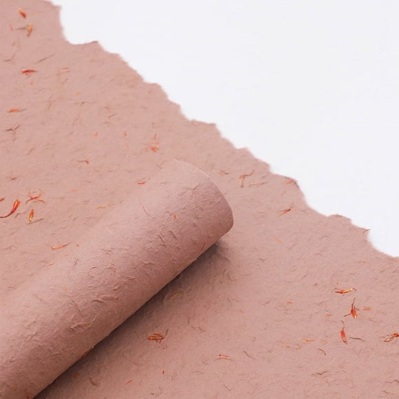 Granjero Gordo Flores, regalos, papel para envolver regalos, papel para envolver pétalos rasgados a mano (rosa nude)