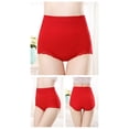 thumbnail image 2 of CAICJ98 Plus Size Lingerie Women's Underwear Cotton High Waist Briefs Full Coverage Soft Breathable Ladies Panties,A, 2 of 4