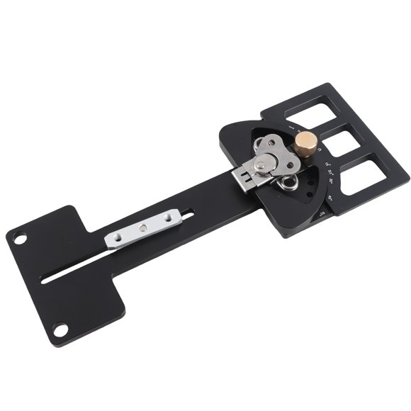 Track Saw Guide, 11 Stop Holes Stable Aluminum Alloy Track Saw Square for Woodworking