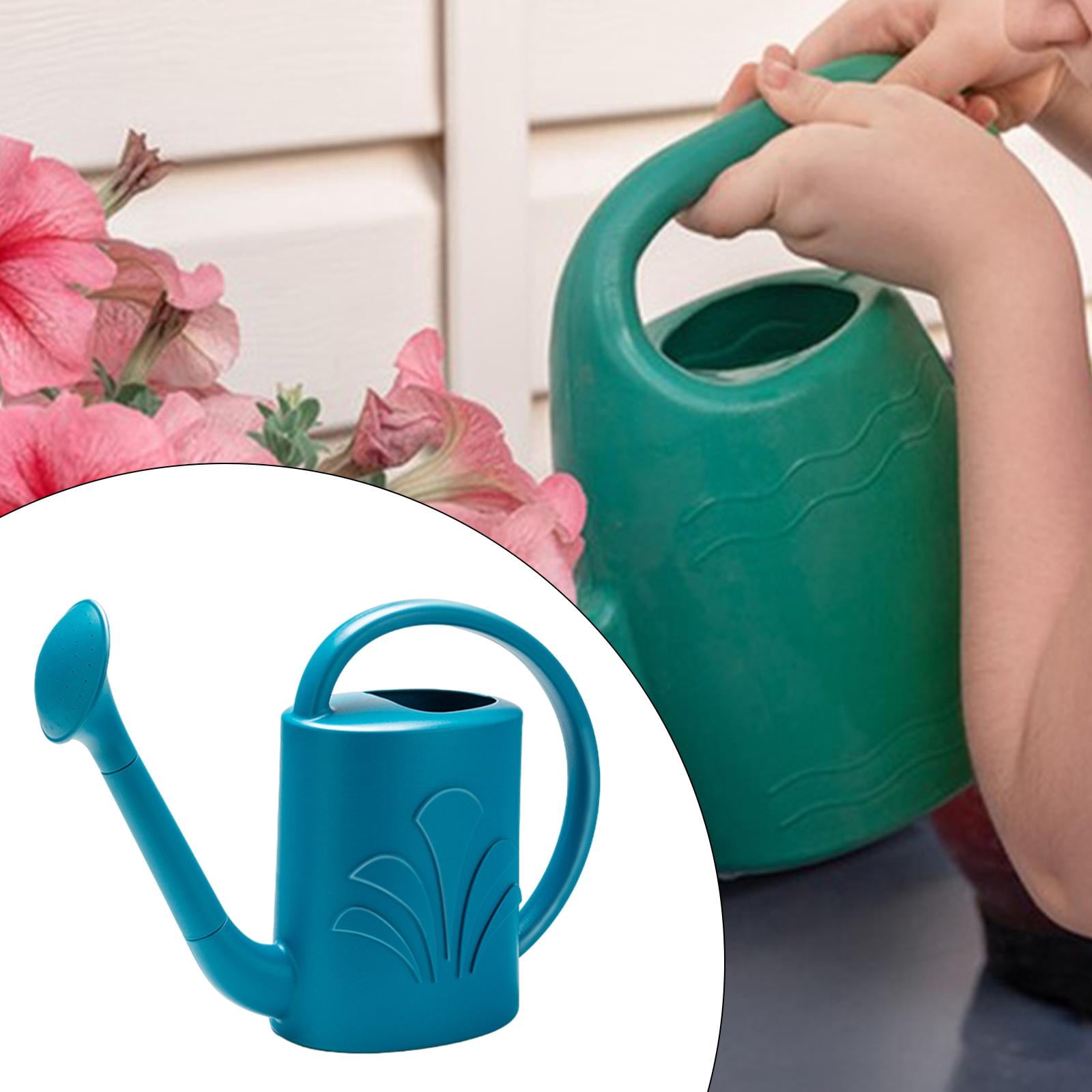 SunniMix 4L Garden Watering Can Backyard with Sprinkler Head Watering Pot Blue