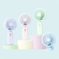 thumbnail image 6 of JHyouerji Mini Handheld Fan Blue Portable Foldable USB Rechargeable Handheld Fan for Travel Summer Vacation Outdoor, 6 of 6