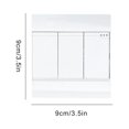 thumbnail image 3 of kurtrusly Wireless Smart Light Bulb Socket Living Room Hotel Shop Remote Control Battery Operated Base Controller Intelligent Device 3 Gang Switch, 3 of 6