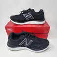 thumbnail image 1 of New Balance 680 V7 Running Shoes M680LB7 Men's Size 9.5 4E XWide Black White Box, 1 of 6