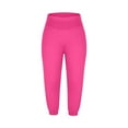 thumbnail image 5 of Ultra Soft Capris for Women Yoga Sports Dance Harem Pants High Waist Comfy Casual Cropped Trousers Comfy Loungewear, 5 of 7