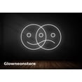thumbnail image 2 of Glowneon Smiley Face Sad Face Neon Sign, Emotional Face Sign, Emoticon Light Neon, Emoticon Sign, 2 of 4