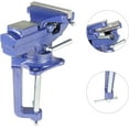 thumbnail image 4 of findmall 3.3 Inch Multi-Functional Combined Vise Dual-Purpose Bench or Table Vise Multifunctional Jaw Universal Rotate 360 Degree Work Clamp Portable Home Clamp On Vise - Blue, 4 of 6