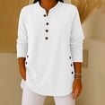thumbnail image 2 of JJHGVB Baggy Sweatshirt for Women Lightweight Sweatshirts for Women Warm Long Sleeve Shirts for Women Sweatshirts Women Long Sweatshirts for Women Fall Shirts Women White 3XL, 2 of 5